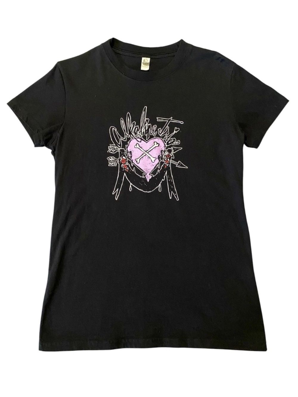 Alkaline Trio This Addiction 2010 Tour T Shirt L Punk Rock Women’s Tee Emo Scene - Picture 2 of 6